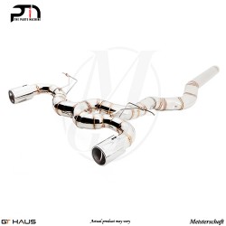 2x102mm Meisterschaft Stainless - Super GT Racing Exhaust for BMW F30 335i and 335xi Models